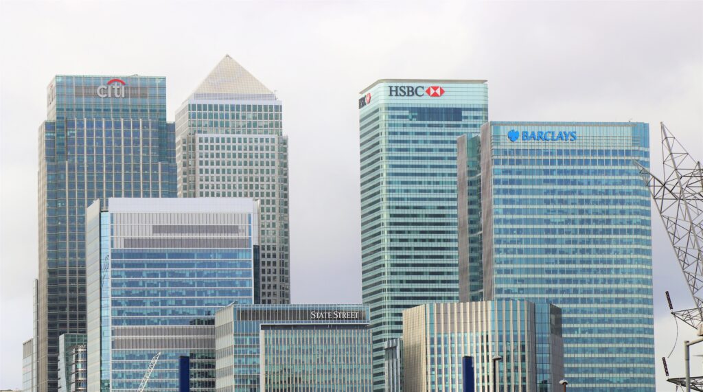 Banking Interviews for CAs - Top banks in the world, building with logo