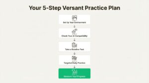 5-step Versant test practice plan
