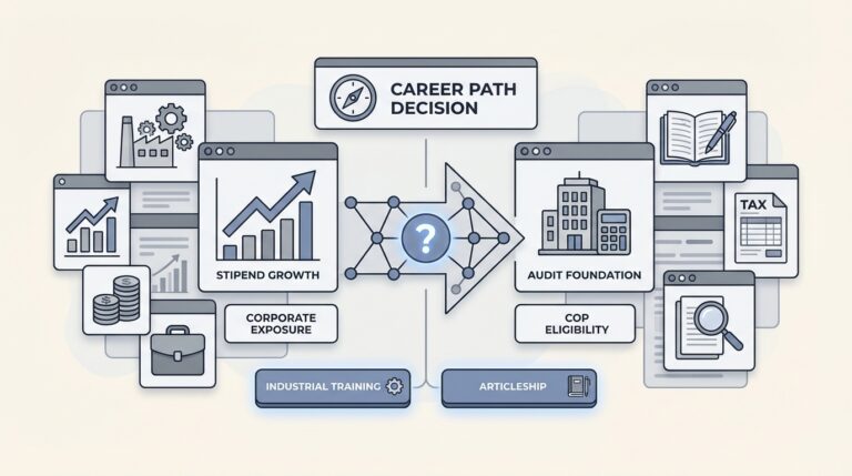 CA industrial training vs. Big 4 articleship CA Monk