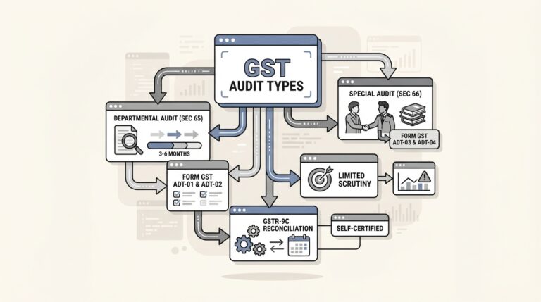 GST Audit Types Explained Section 65, 66 & GSTR-9C CA Monk